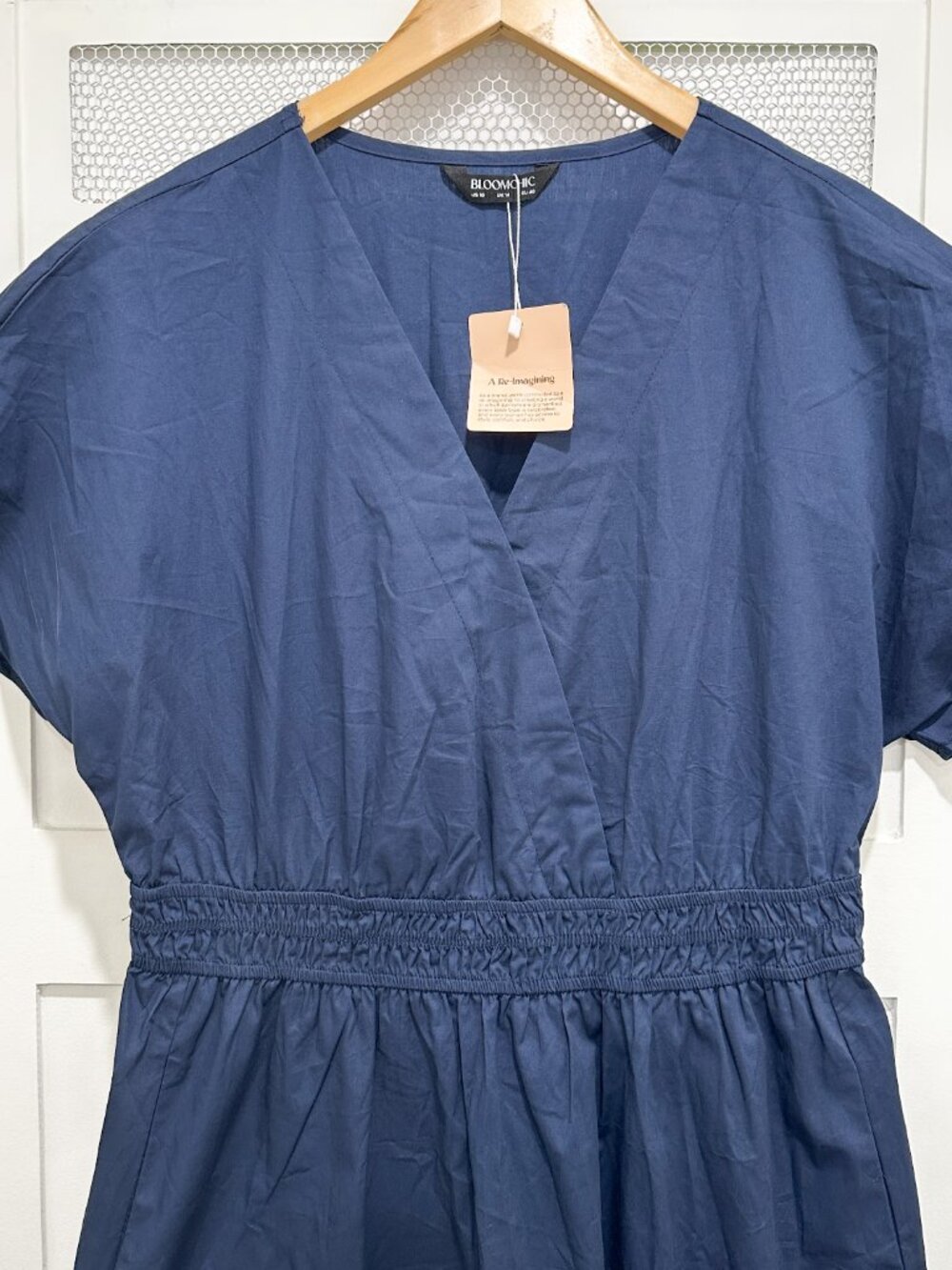 NWT 100% Cotton Maxi Dress Cottagecore Farm House Country Natural - Picture 3 of 9